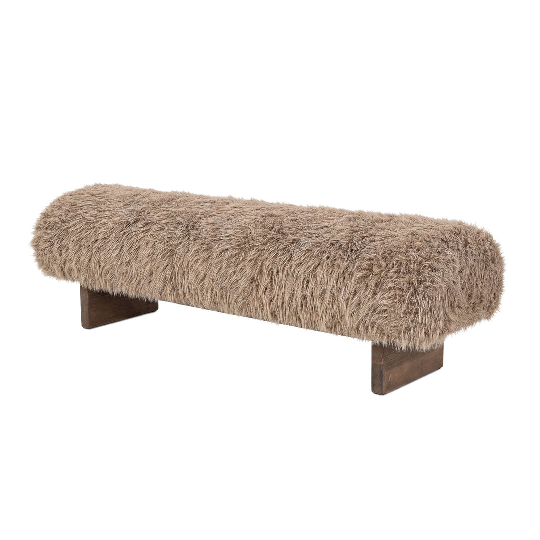 PTMD Hair Teddy Bankje Taupe Large