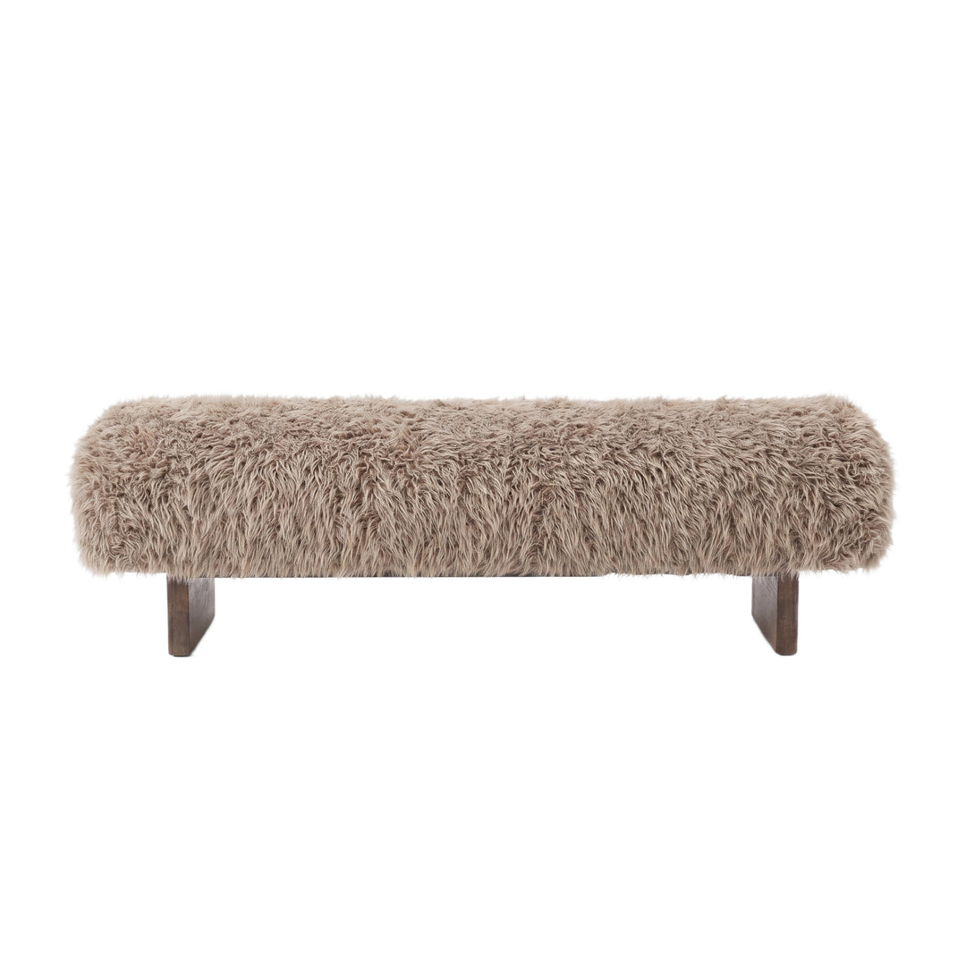 PTMD Hair Teddy Bankje Taupe Large