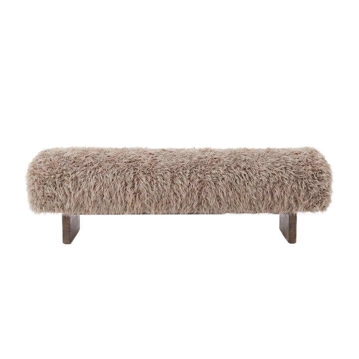PTMD Hair Teddy Bankje Taupe Large