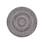 Rond wandpaneel houtsnijwerk Ø60–120 cm – PTMD Zoelle Donkergrijs