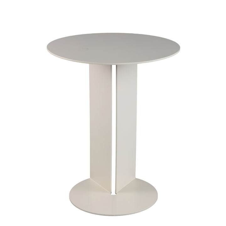 PTMD Aliece IJzeren Bijzettafel Rond – ø40 cm | Cream of Dark Brown