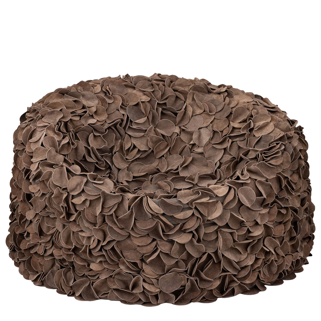 PTMD Nevo Suède Leren Beanbag – 100×60 cm | Cream of Taupe