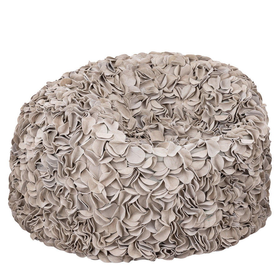 PTMD Nevo Suède Leren Beanbag – 100×60 cm | Cream of Taupe