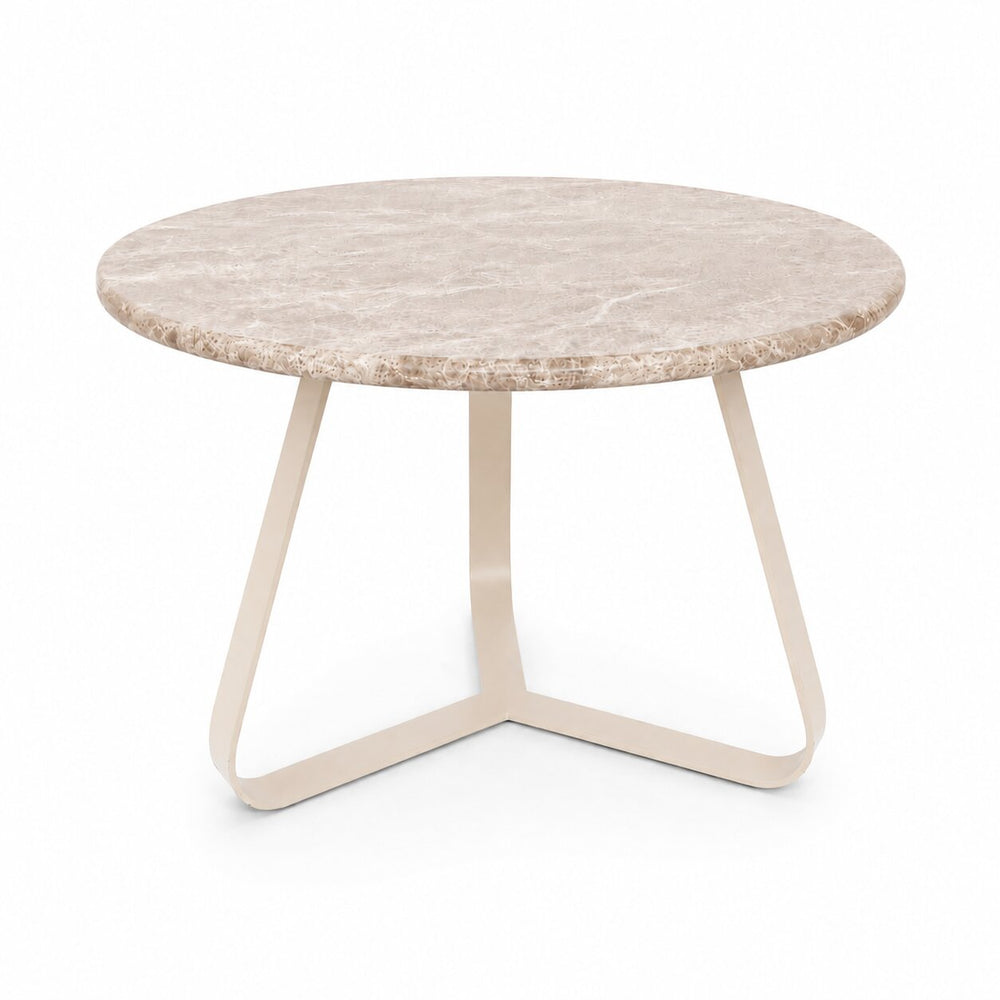 PTMD Kae marmeren salontafel rond beige ø59 cm