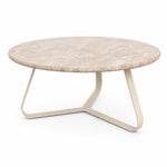 PTMD Kae marmeren salontafel rond beige ø79 cm
