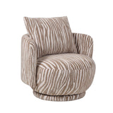PTMD Elin Draaifauteuil Zebra Beige