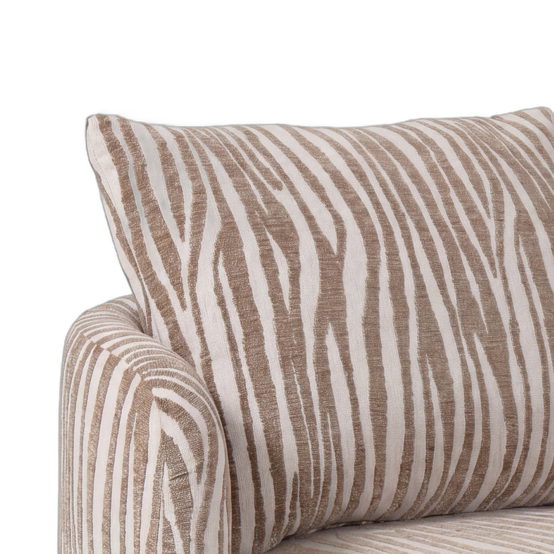 PTMD Elin Draaifauteuil Zebra Beige