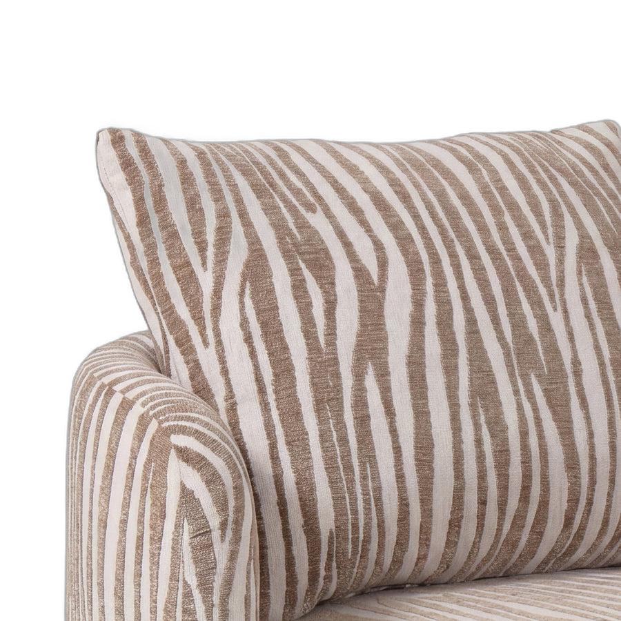 PTMD Elin Draaifauteuil Zebra Beige