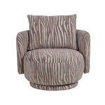PTMD Elin Draaifauteuil Zebra Beige