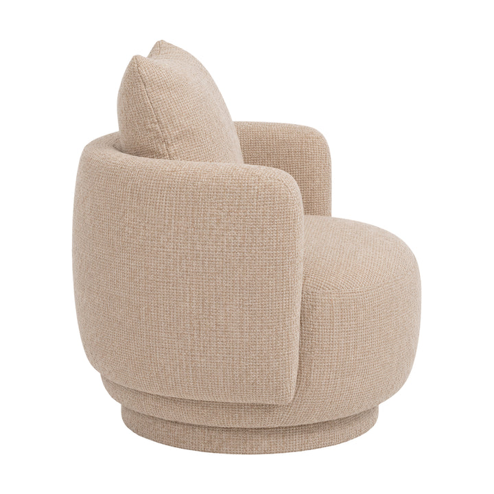 PTMD Elin Draaifauteuil Beige