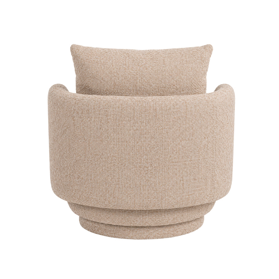 PTMD Elin Draaifauteuil Beige