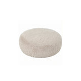 PTMD Pilo Beige Harige Ronde Pouf S – ø70 cm