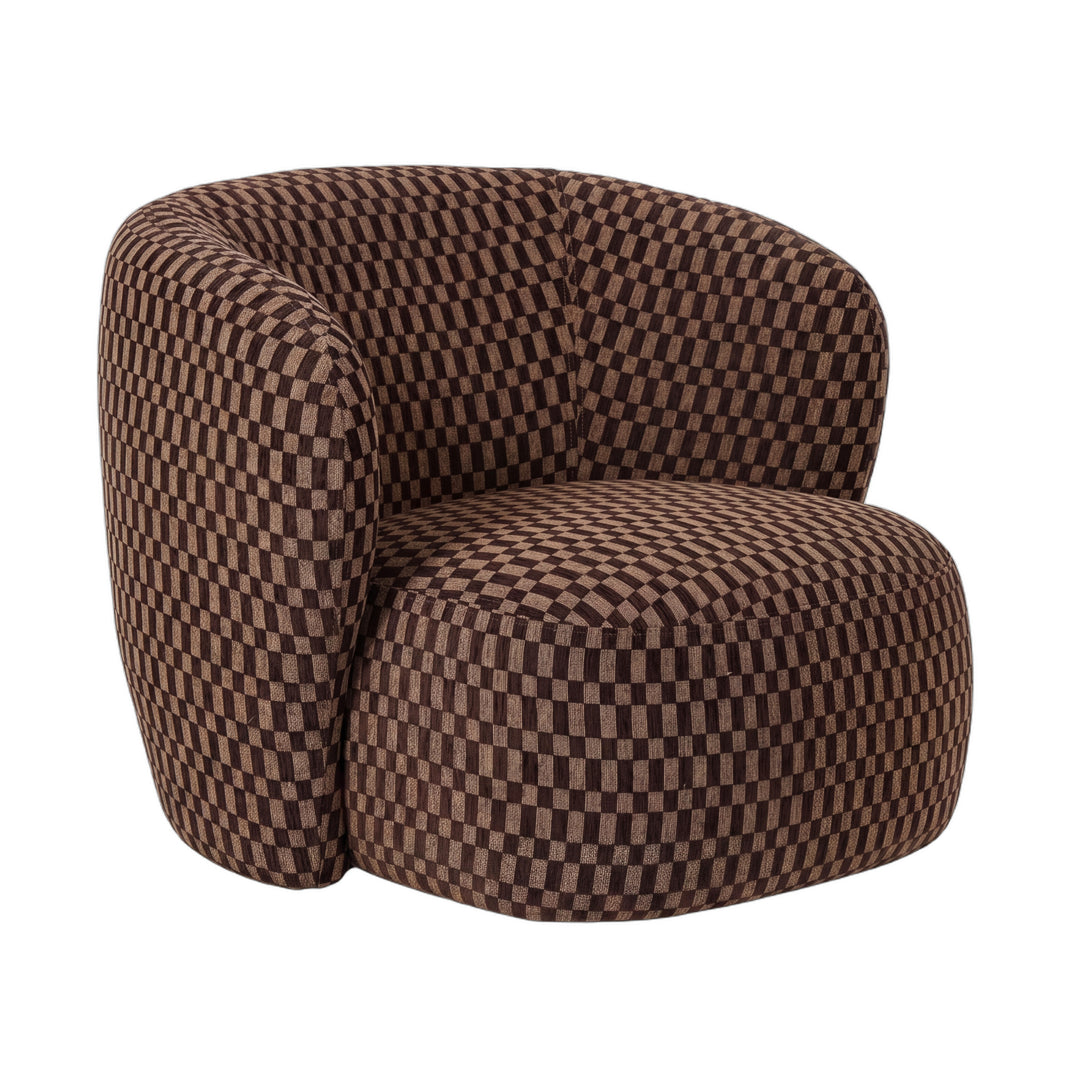 PTMD Aphrodite Draaifauteuil Donkerbruin