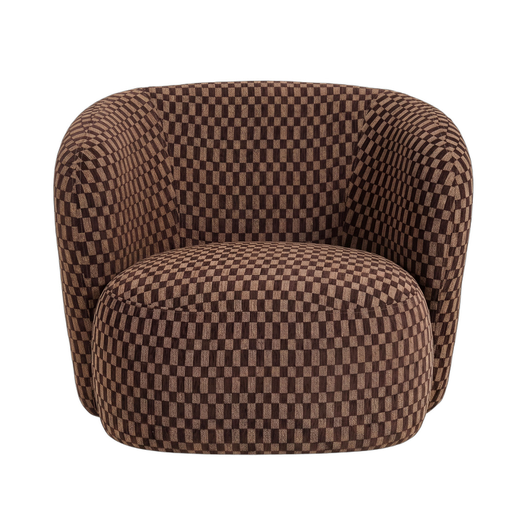 PTMD Aphrodite Draaifauteuil Donkerbruin