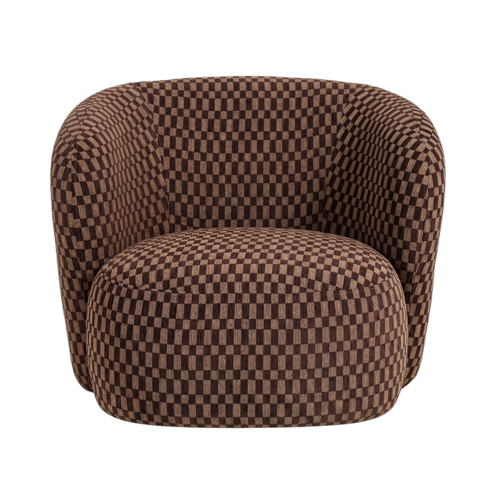 PTMD Aphrodite Draaifauteuil Donkerbruin