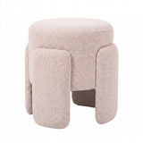 PTMD Pico Crème Ronde Pouf – ø46 cm | Opulence Stof