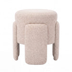 PTMD Pico Crème Ronde Pouf – ø46 cm | Opulence Stof