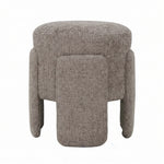 PTMD Pico Taupe Ronde Pouf – ø46 cm | Legacy Mink Stof