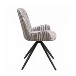 PTMD Leander Eetkamerstoel Zebra Beige (Set van 2)