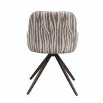 PTMD Leander Eetkamerstoel Zebra Beige (Set van 2)