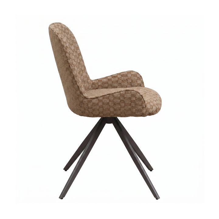 PTMD Leander Eetkamerstoelen Bruin – Set van 2
