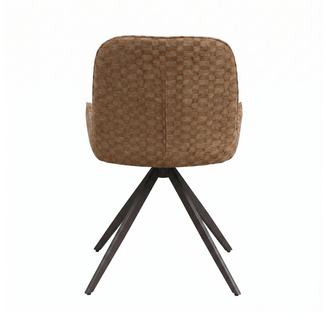 PTMD Leander Eetkamerstoelen Bruin – Set van 2