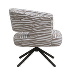 PTMD Baldr Draaistoel Zebra Beige