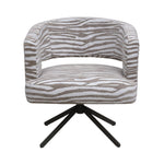 PTMD Baldr Draaistoel Zebra Beige