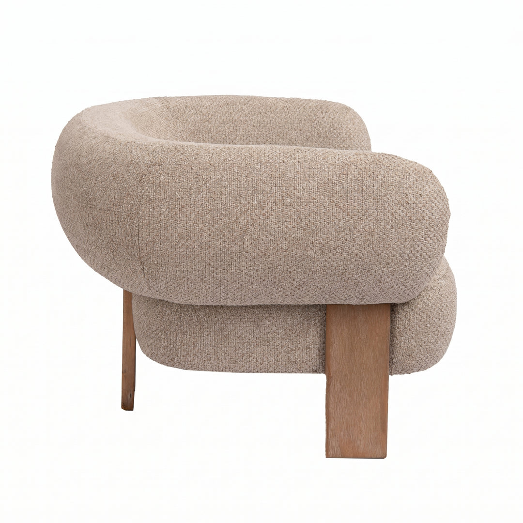PTMD Nomy Lounge Fauteuil Taupe
