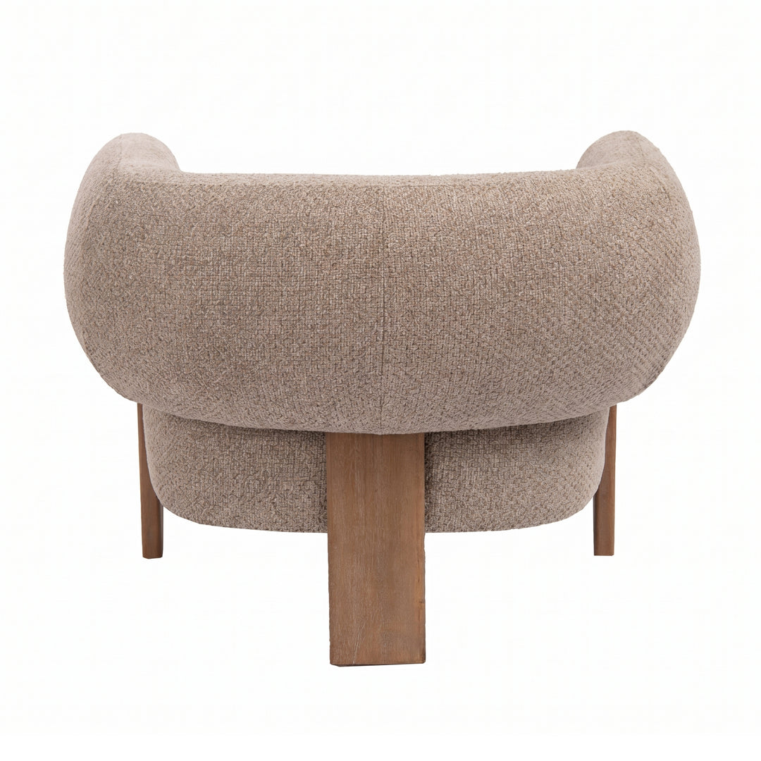 PTMD Nomy Lounge Fauteuil Taupe