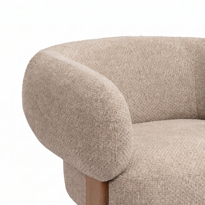 PTMD Nomy Lounge Fauteuil Taupe