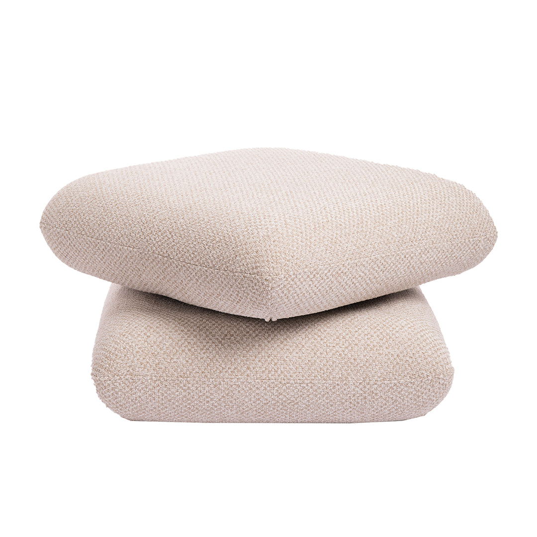 PTMD Aro Pouf Draaibaar – 69×43 cm | Brown, Cream of Taupe Teddy