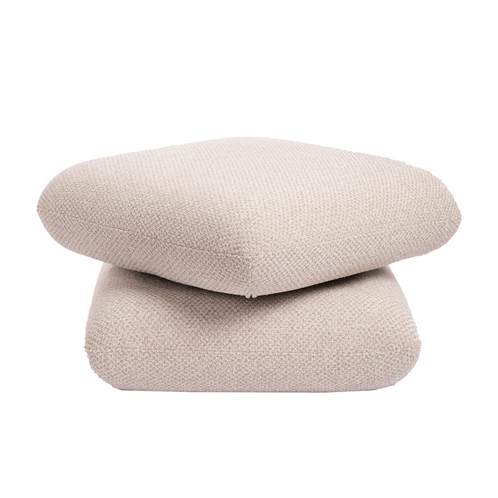 PTMD Aro Pouf Draaibaar – 69×43 cm | Brown, Cream of Taupe Teddy
