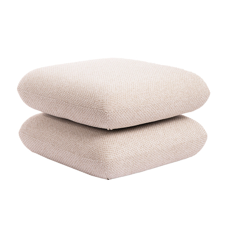 PTMD Aro Pouf Draaibaar – 69×43 cm | Brown, Cream of Taupe Teddy