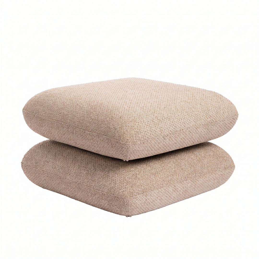 PTMD Aro Pouf Draaibaar – 69×43 cm | Brown, Cream of Taupe Teddy