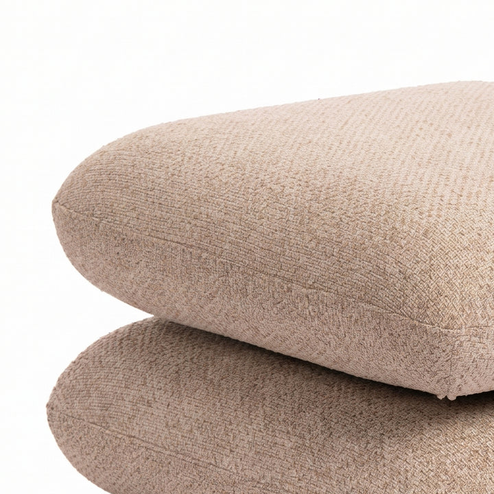 PTMD Aro Pouf Draaibaar – 69×43 cm | Brown, Cream of Taupe Teddy