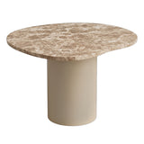 PTMD Lunaro Beige Marmeren Salontafel Hoog S – ø45 cm | Handgemaakt