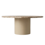 PTMD Lunaro Beige Marmeren Salontafel Laag L – ø60 cm | Handgemaakt