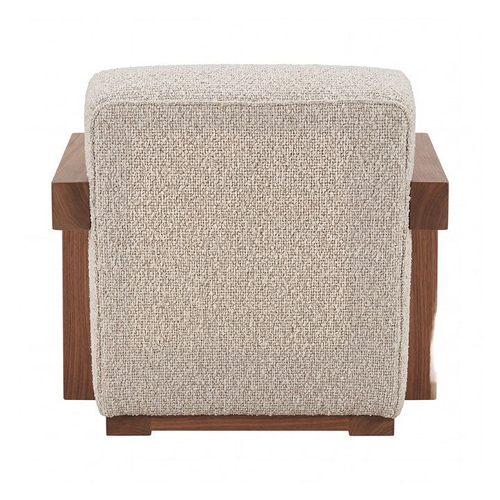 Fauteuil Crème Linnen Look | Rubberhout Frame – PTMD