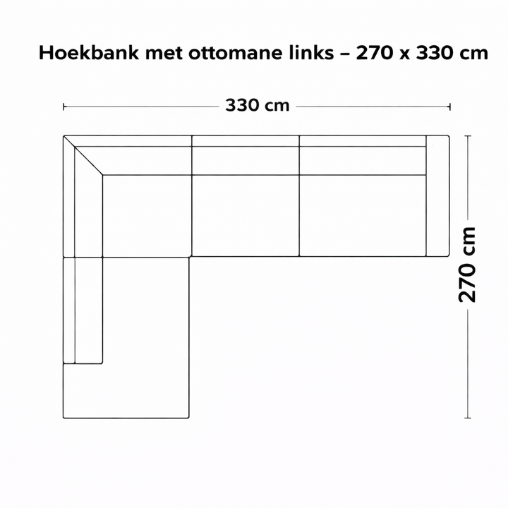 SEVN Veronique Bank sorriso blush  - Populairste opstellingen