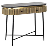 Richmond Wandtafel Ironville Marmer Goud met 2 Lades