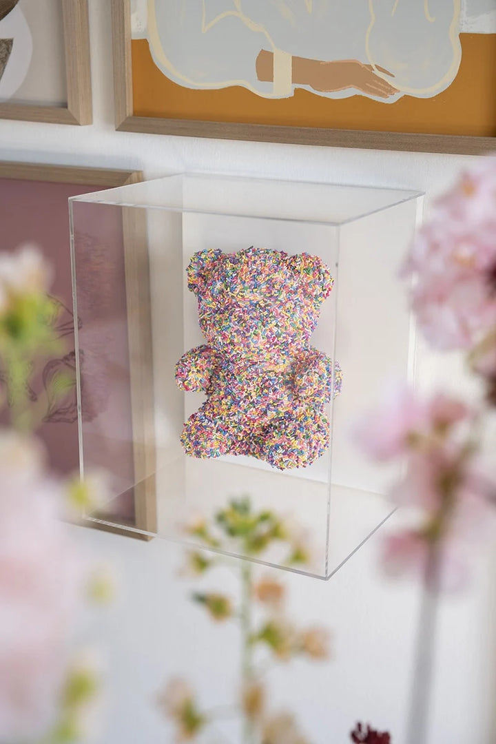 "PRE ORDER" Confetti Bear Artbox – Modern Wandkunst Object