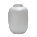 Artic Sparkle Silver vaas – Mondgeblazen zilveren vaas met glitter
