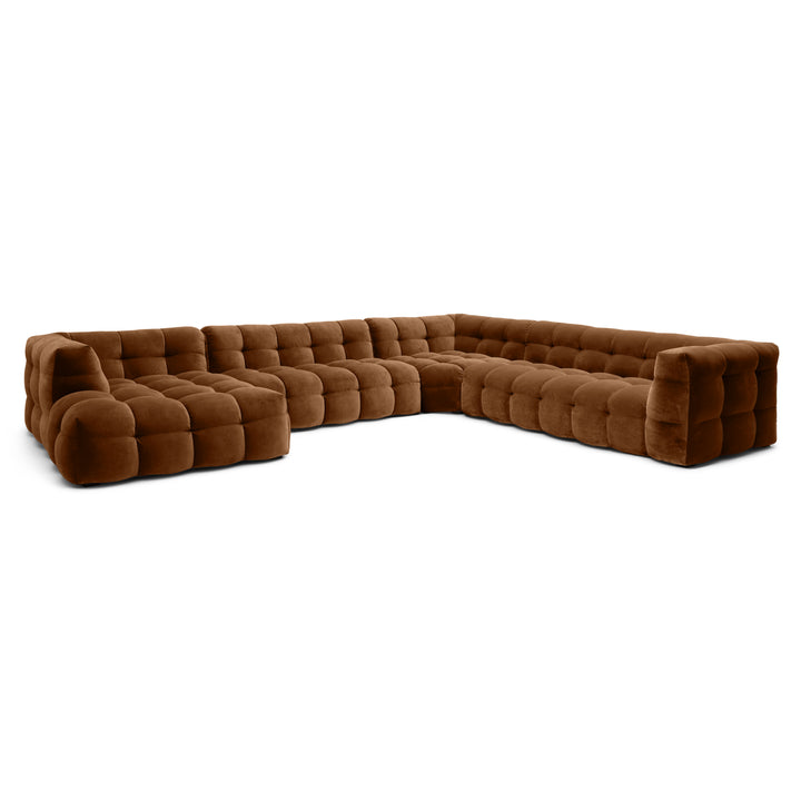 Velvet U-Bank – Luxe Modulaire Zithoek | Royal wood