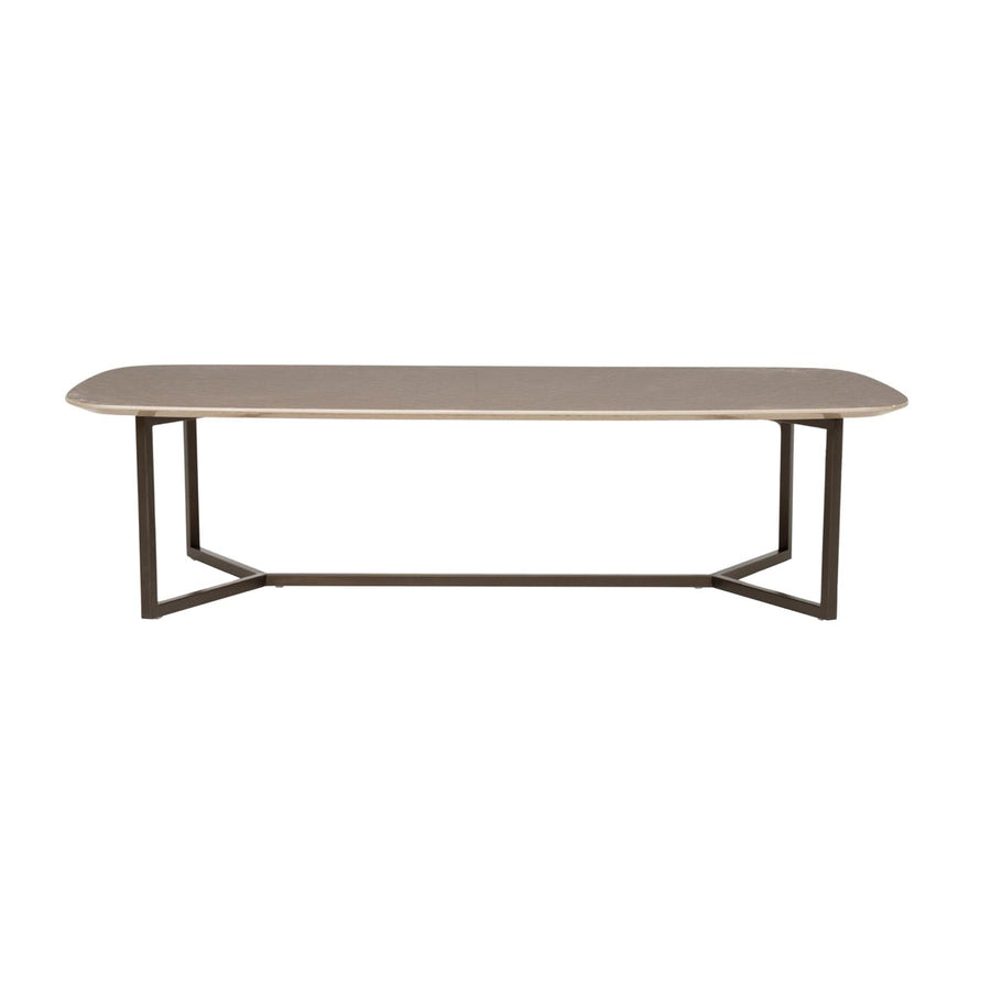 Salontafel Jace large – MDF & ijzer beige