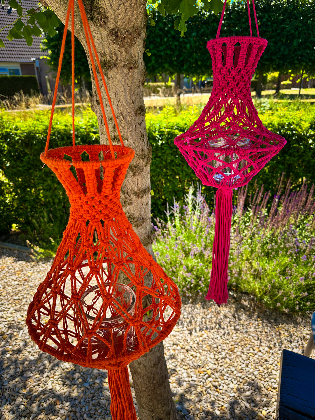 Gekleurde Hanglantaarns Ibiza Stijl luna