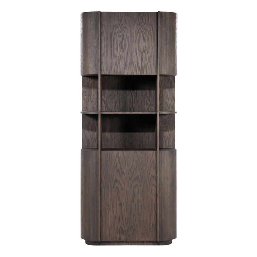 Kabinet Oslo 93x220 cm – eiken & eikenfineer donkerbruin