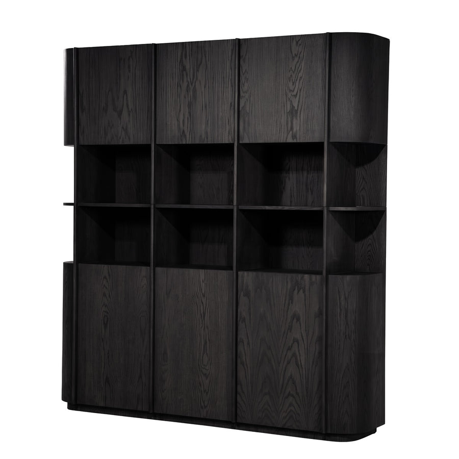 Kabinet Oslo 203x220 cm – eiken & eikenfineer zwart