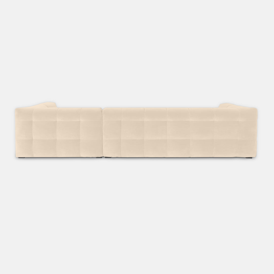 Bubbel Hoekbank Velvet – Luxe Organische Designbank Royal 110 linen