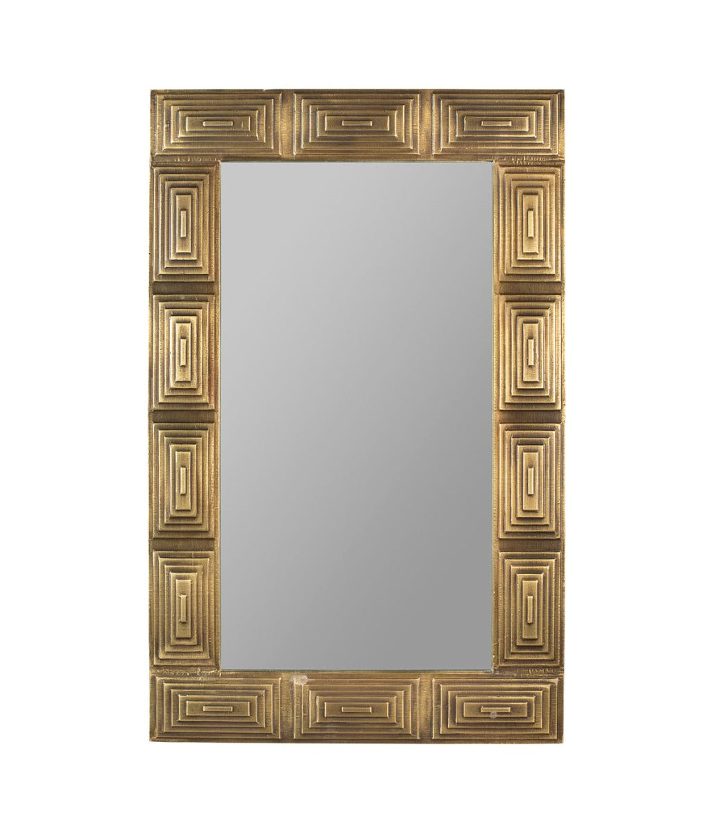 Houten spiegel 110 x 70 cm met brede lijst – Dutchbone Volan